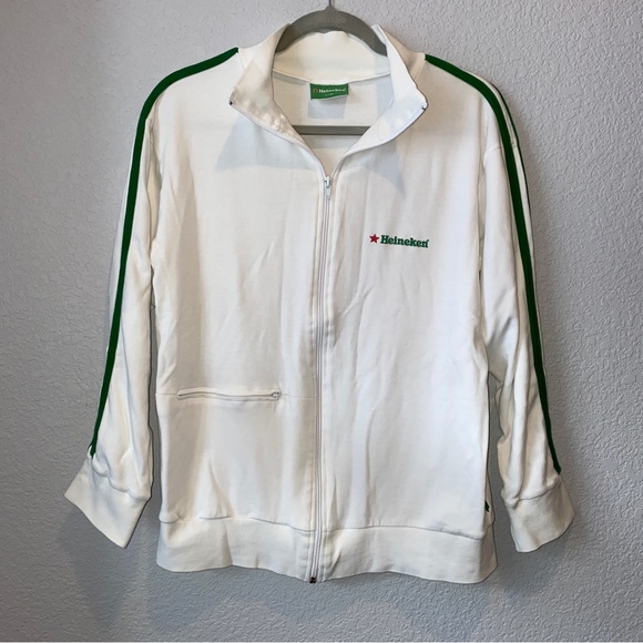 Heineken Logo Lightweight Track Jacket Sz L/XL - Picture 1 of 7